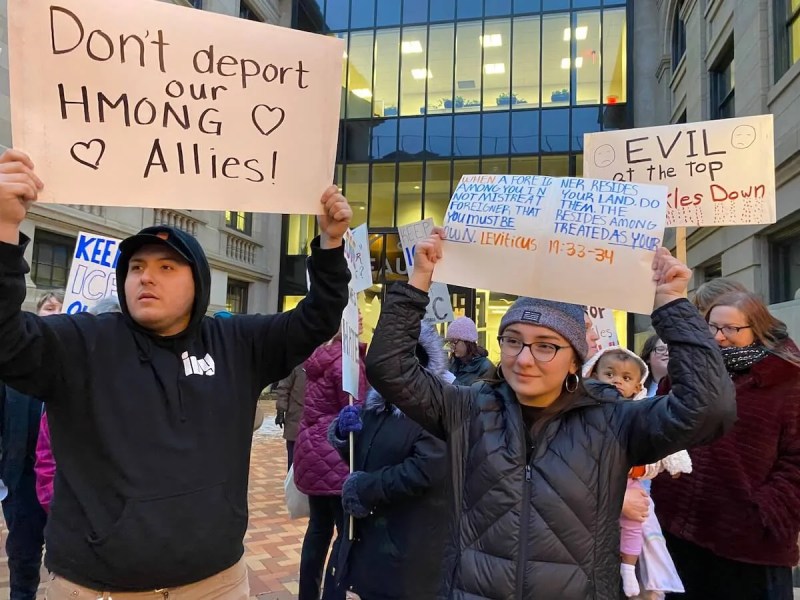 Eau Claire residents rally to support Hmong Against Trump deportation efforts