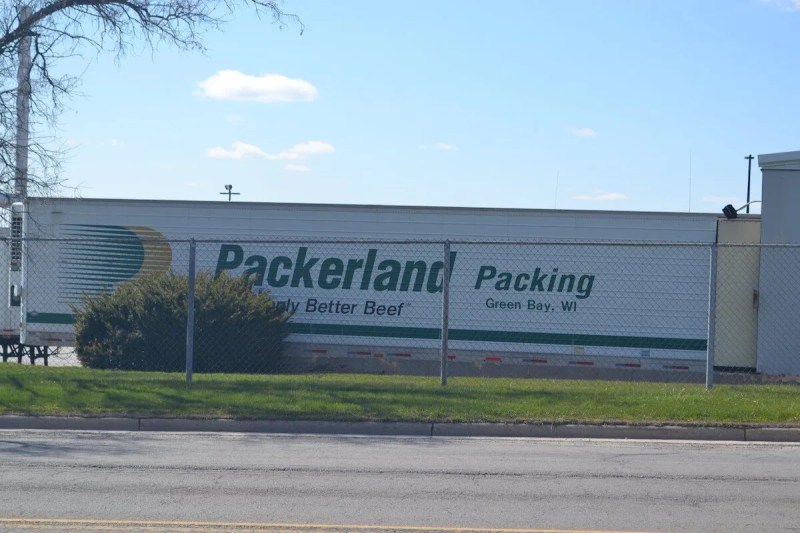 The JBS Packerland meat processing facility in Green Bay, WI