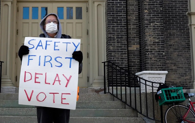 Wisconsin has its first COVID-19 cases related to April 7 election.