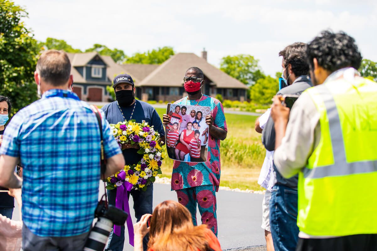 What Protesters — Then Police — Did At Speaker Vos' House
