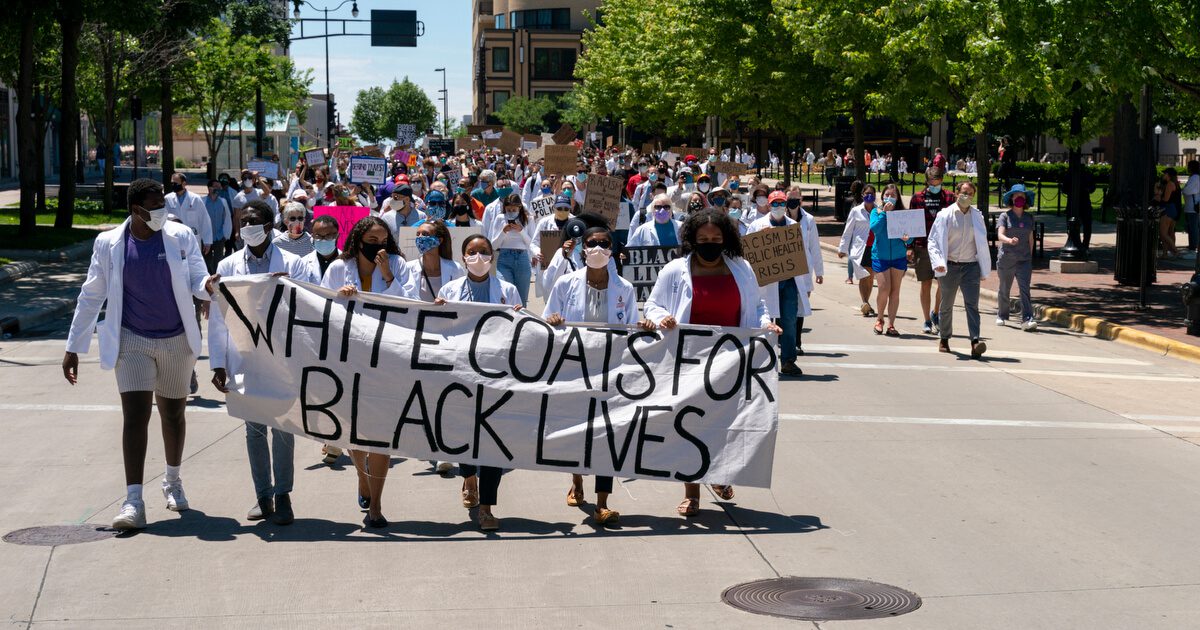 Black Lives Find Advocates in White Coats