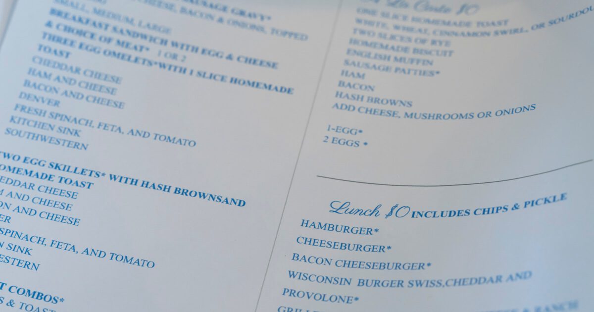 This Wisconsin Cafe Has One Price on Its Menu: $0