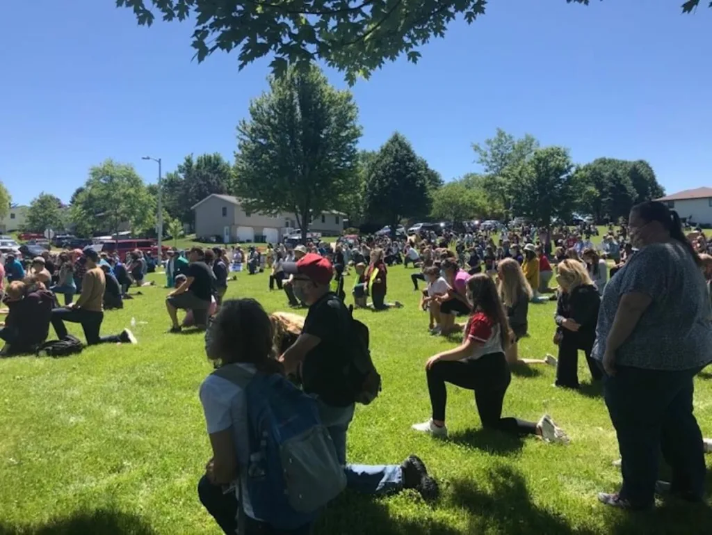 Hundreds Attend Black Lives Matter Demonstration in Mount Horeb