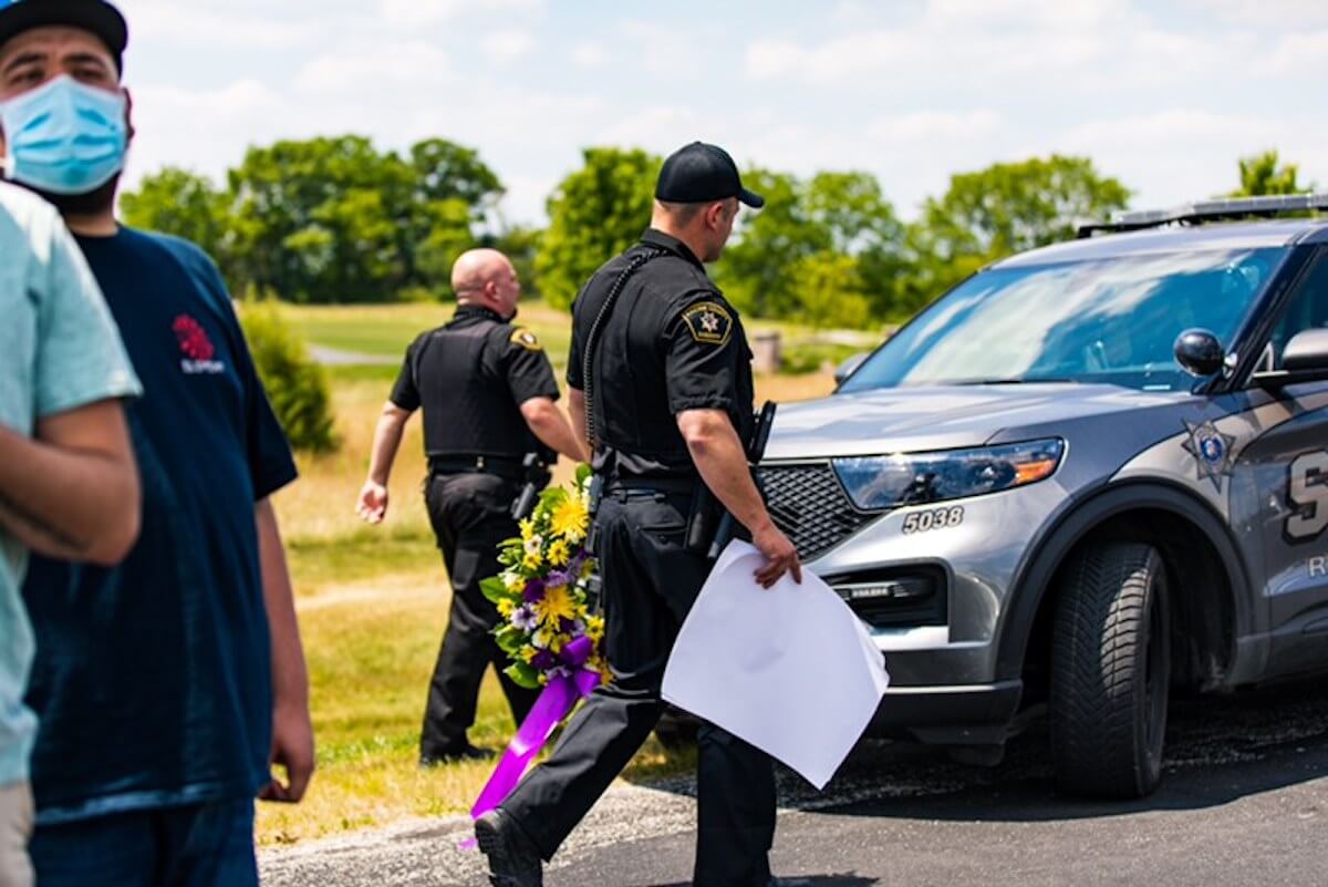What Protesters — Then Police — Did At Speaker Vos' House