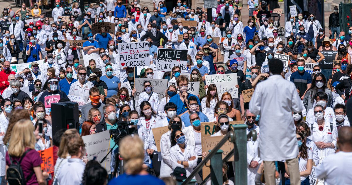Black Lives Find Advocates in White Coats