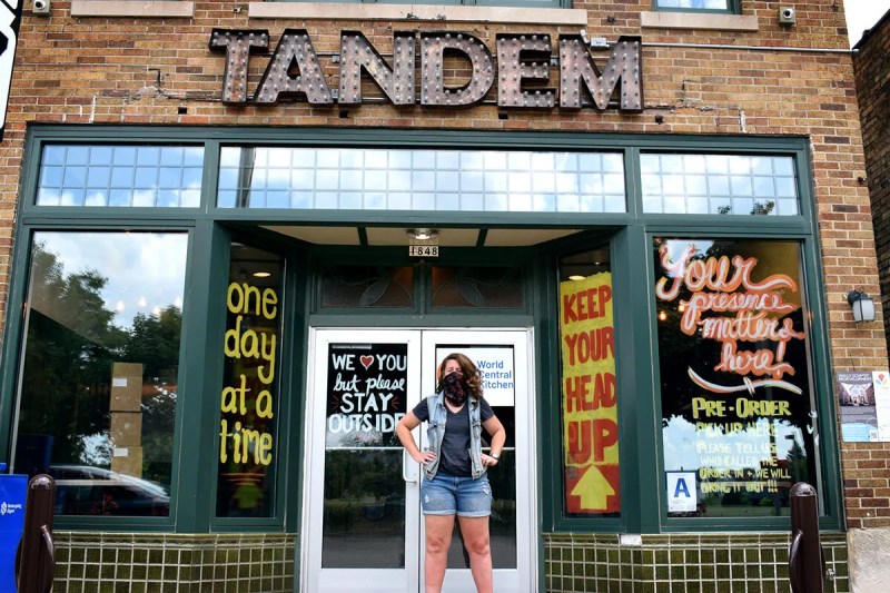 Caitlin Cullen, chef and owner of The Tandem in Milwaukee, just wrapped up about three months of being a "bank" for other local restaurants struggling during the pandemic. The Tandem partnered with nonprofit World Central Kitchen to cut checks to local restaurants for providing meals to give out to those struggling in the community.