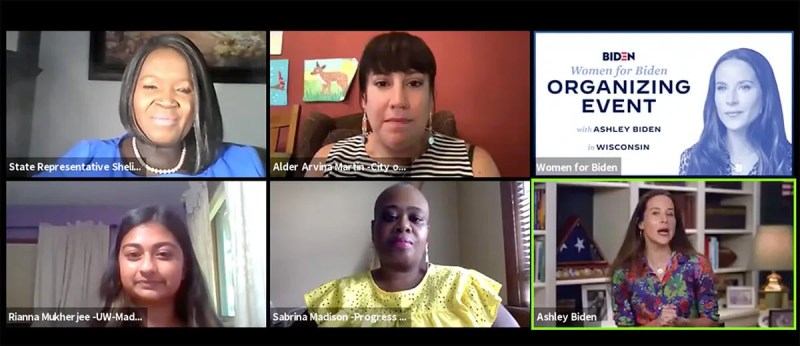 Ashley Biden Campaigns Virtually in Wisconsin to Promote Dad's Women Agenda