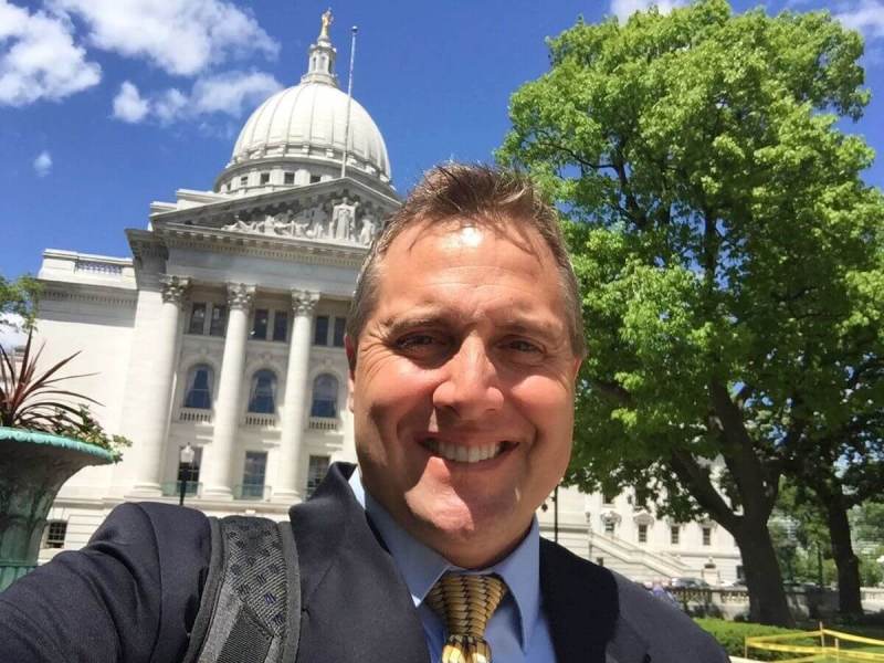 Facebook selfie from Rep. Shannon Zimmerman of Pierce County