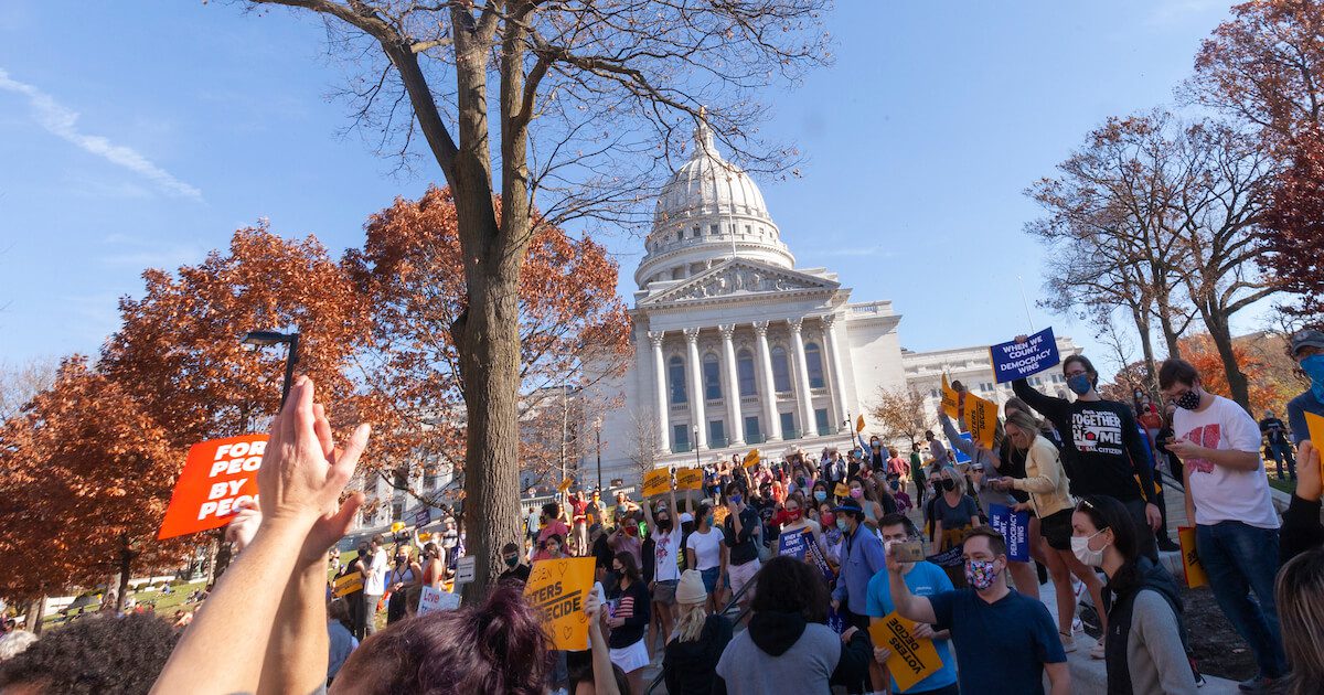 Madison Shows Up To Celebrate Biden’s Win In a Big Way