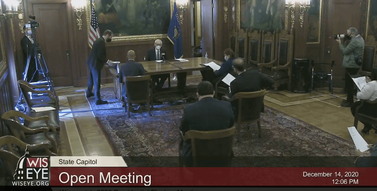 ‘We Made It.’ Wisconsin’s Biden Electors Make His Win Official. ‘We Made It.’ Wisconsin’s Biden Electors Make His Win Official.