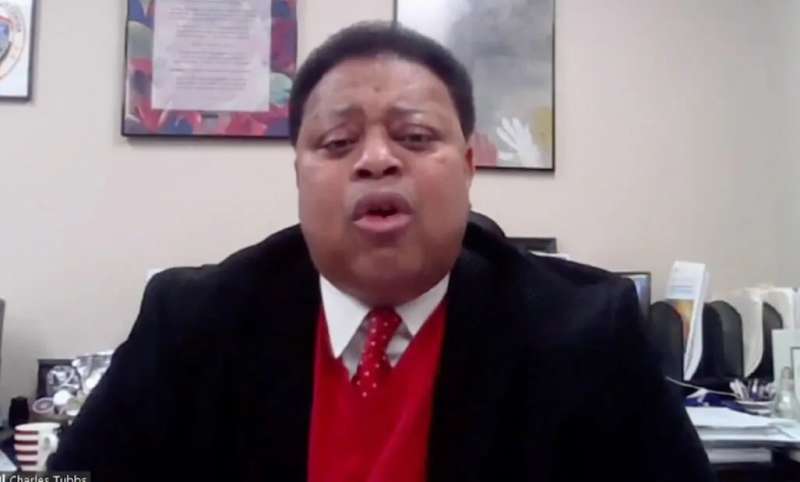 In this screen capture from WKOW-TV's "Capital City Sunday," Dane County Emergency Management Director Charlie Tubbs talks about recent security concerns and failed comparisons to the Act 10 protests of 2011.