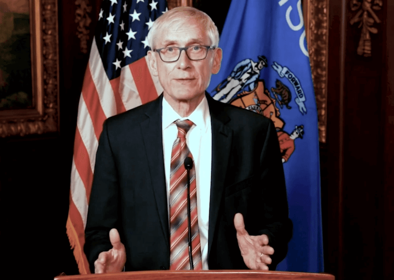 In a video released by the governor's office, Gov. Tony Evers responds to the Legislature's effort to kill his most recent statewide face mask safeguard by issuing a new one.
