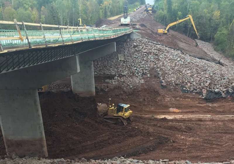 Bridge rebuilding in Ashland County