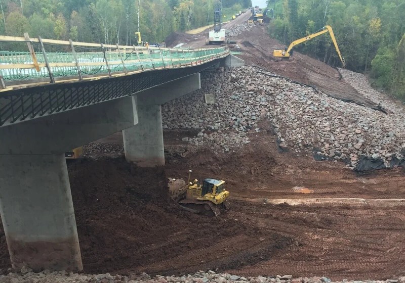 Bridge rebuilding in Ashland County