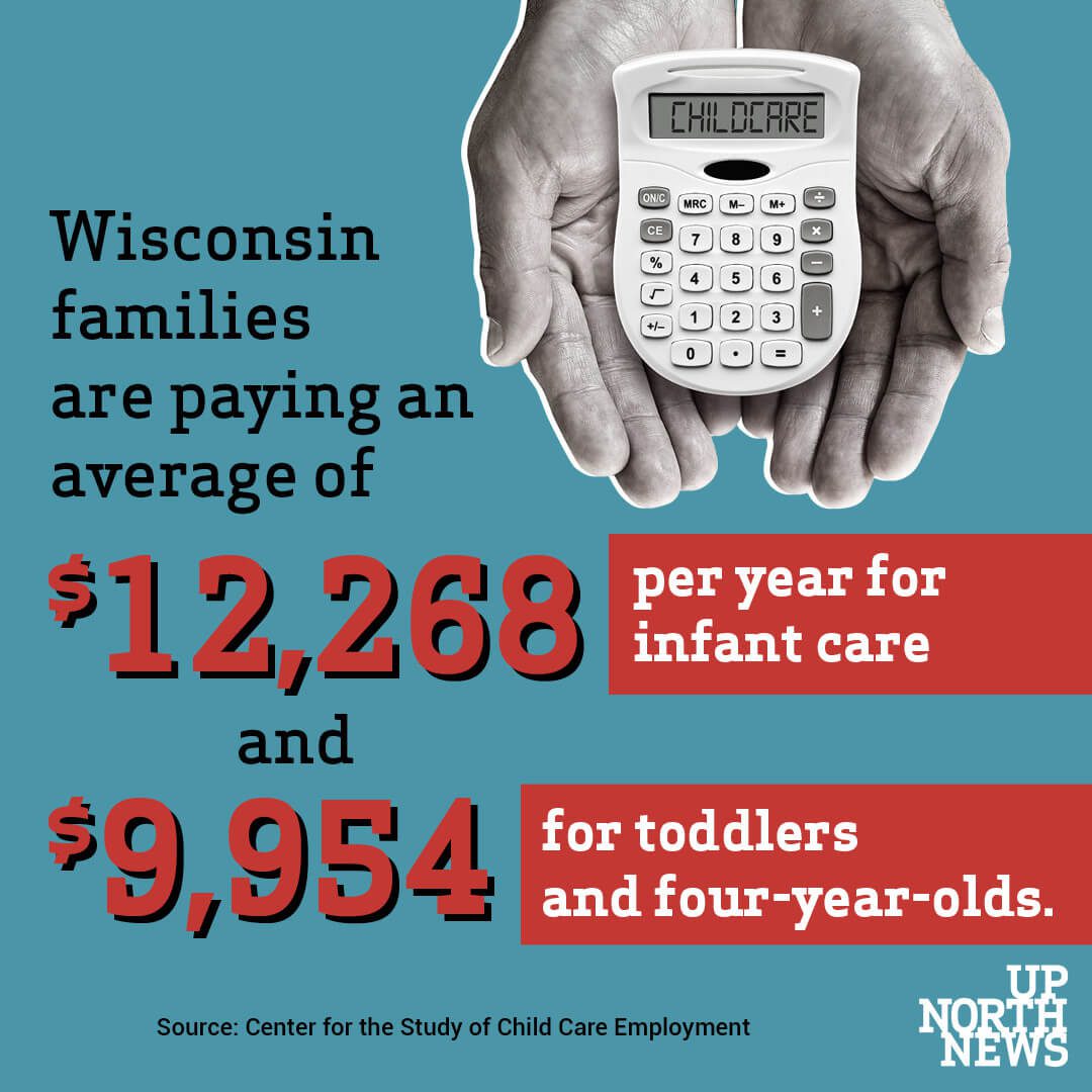 wisconsin families infant care and toddler care costs