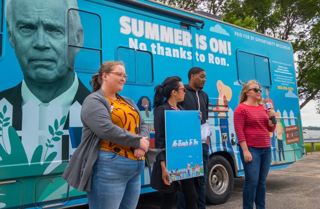 COVID Relief Helped, but ‘No Thanks to Ron’ Johnson, RV Tour Aims to Show