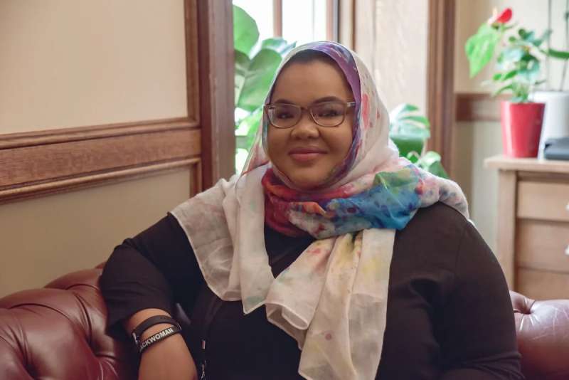 Nada Elmikashfi, chief of staff to state Rep. Francesca Hong (D-Madison), is outspoken about racism and bias, even at the statehouse. (Photo by Christina Lieffring.)