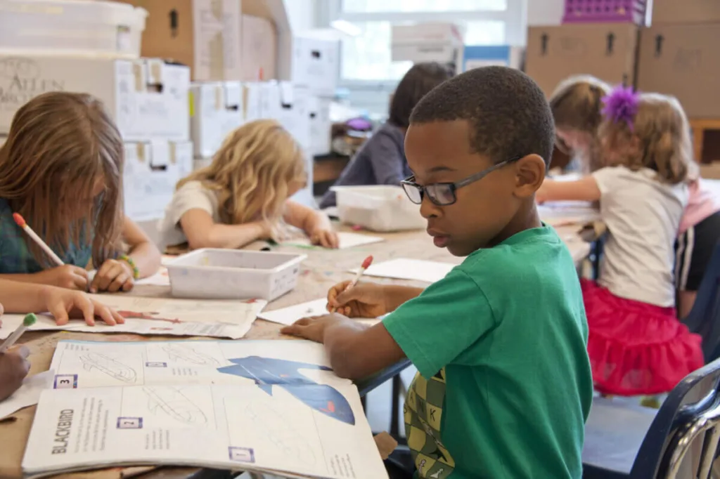 Kids in class