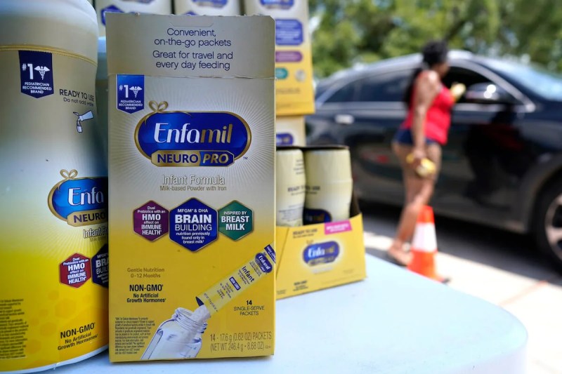 Emergency baby formula distribution