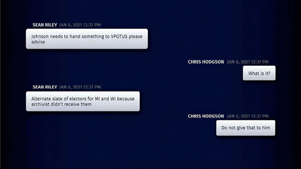 Texts Show How Ron Johnson Could Have Been a Mule to Deliver Fraudulent Electoral Votes to the Jan. 6 Session of Congress