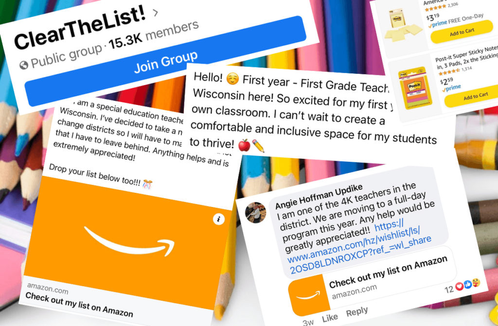 Wisconsin Teachers Turn to Amazon, Facebook for Community Help Filling Their Classrooms