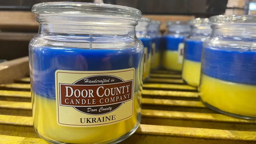 Ukraine Candle from Door County Candle Company