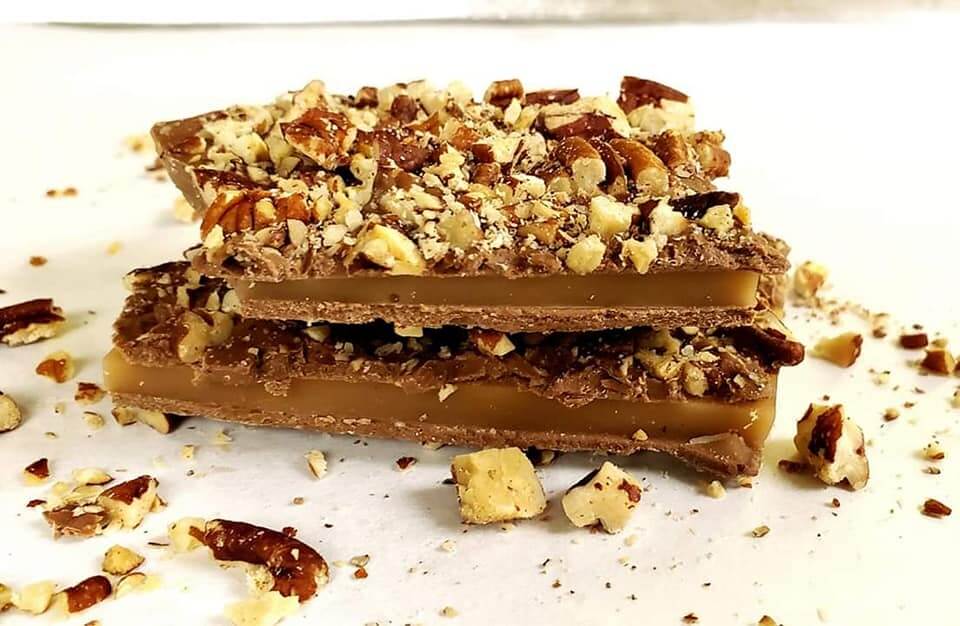 This image has an empty alt attribute; its file name is ChocolateGnomeCoffeeBark.jpg