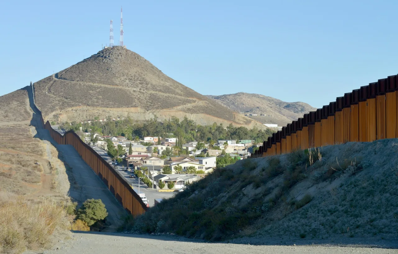 View of Tecate, Mexico, from the American side of the border. (Greg Bulla via Unsplash)