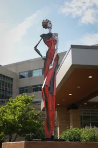 Sculptor Reveals The Meaning Behind Eau Claire’s Big Swan Made Of Trash