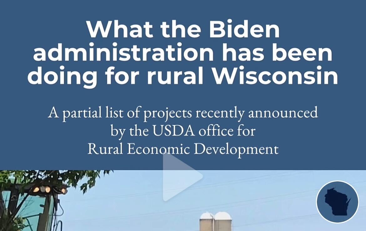 VIDEO: What the Biden administration has been doing for rural Wisconsin VIDEO: What the Biden administration has been doing for rural Wisconsin