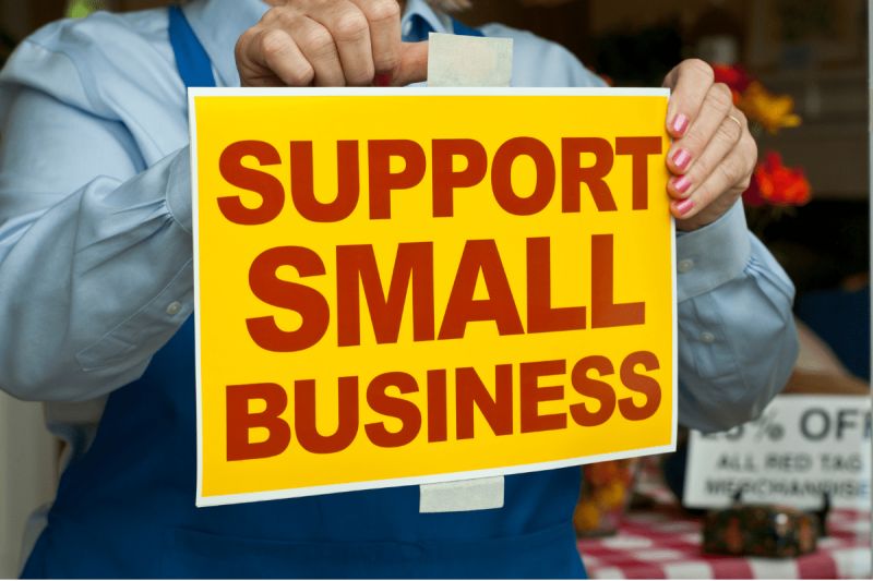 Support Small Business Sign