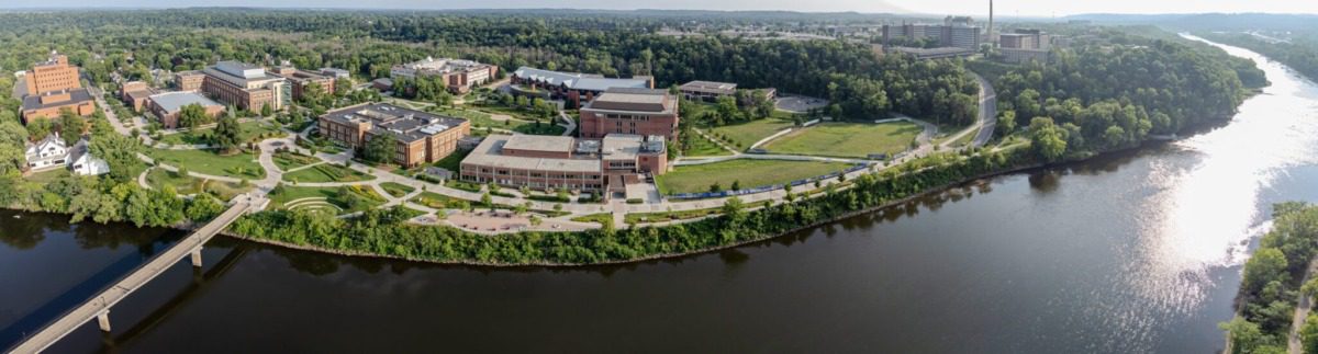 Aerial view of UW-Eau Claire