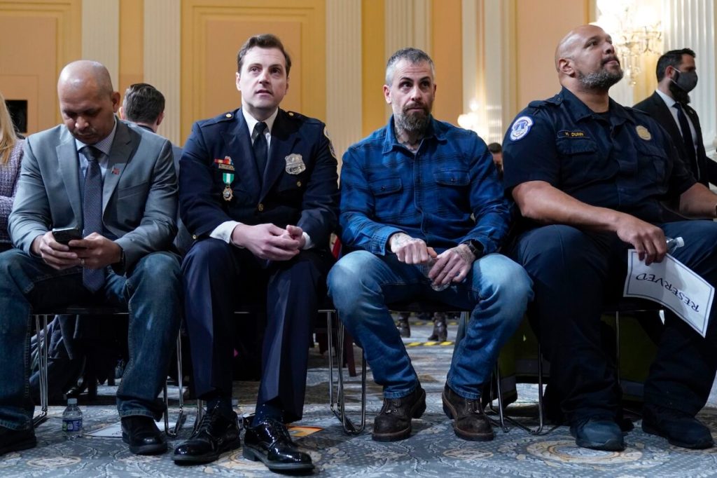 Two more police officers attacked on Jan. 6 come to Wisconsin to warn that Trump could again spark violence