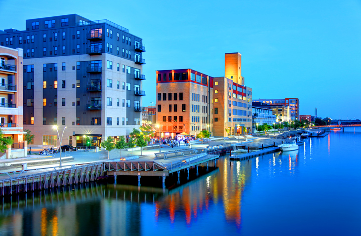 Downtown Green Bay, Wisconsin Skyline