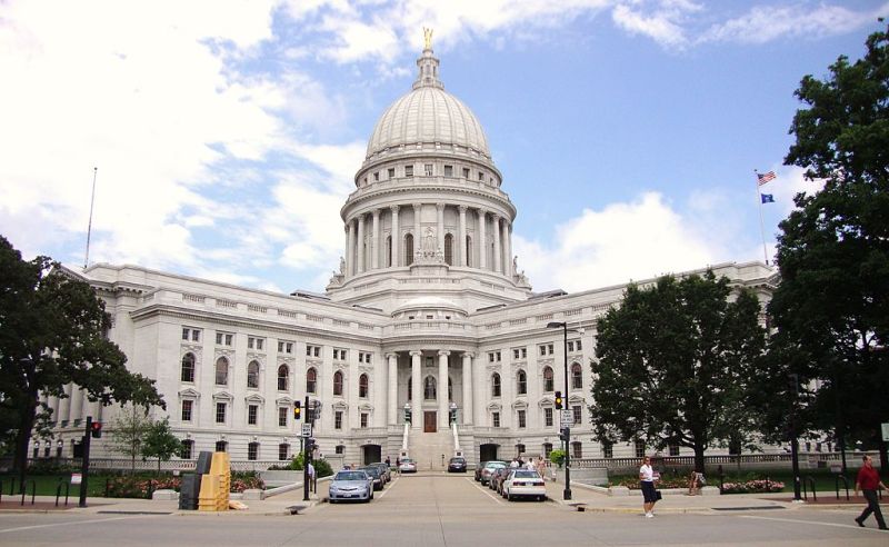 The Wisconsin State Capitol Building in Madison is shown here. (Photo via Getty Images)