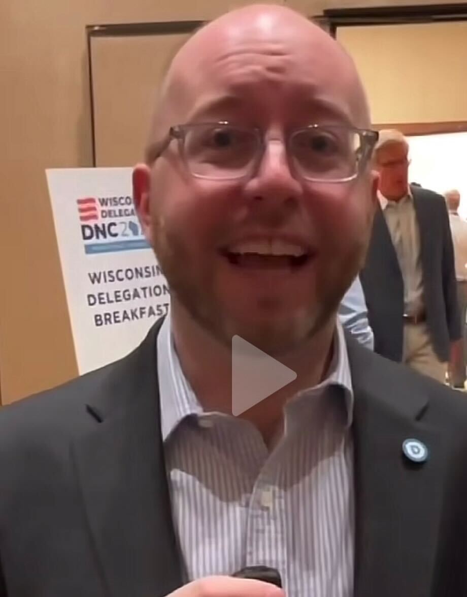 VIDEO: The Man at the Center of the Democratic Roll Call/Dance Party Is a Rice Lake Native