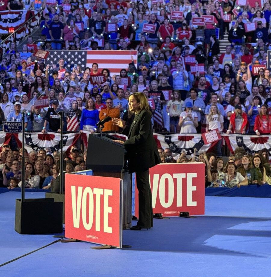 Harris makes pitch to young voters in Madison Rally-Concert