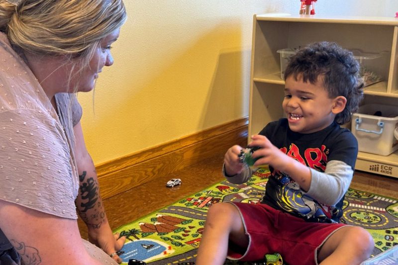 Kassidy Gardner and her son Maddox,