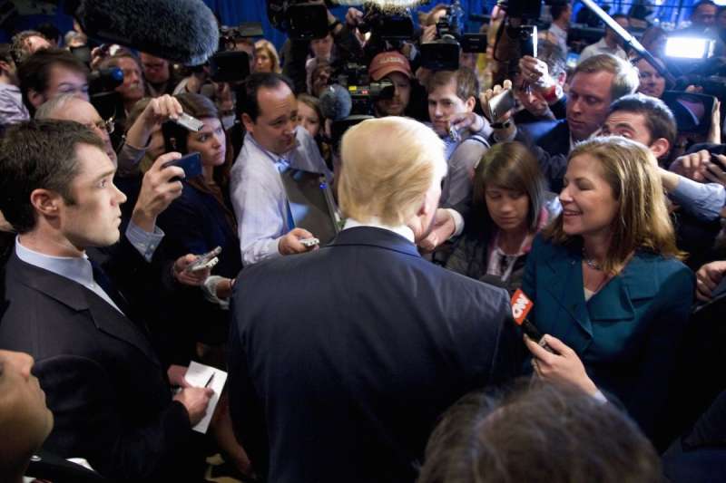 Trump 2012 press gaggle