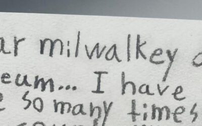 ‘Dear Milwalkey…’ Clever Kid Leaves Note for Staff to Find at Local Art Museum