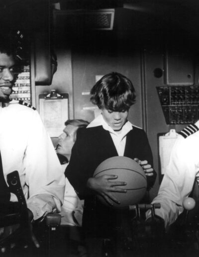 black and white still from the film "Airplane!"