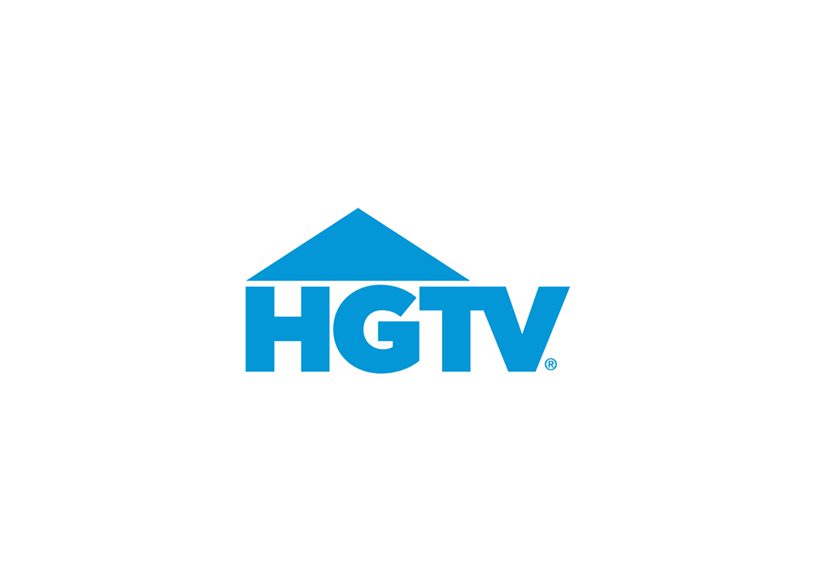 blue and white HGTV logo