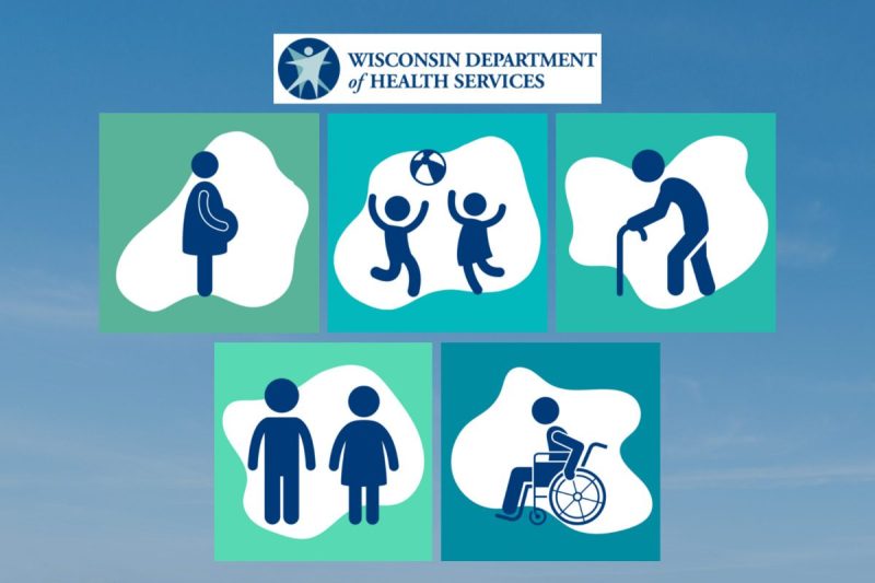 Wisconsin Medicaid logos for types of people covered by BadgerCare