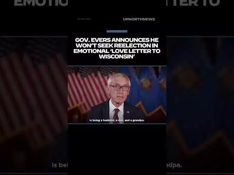 WATCH: Gov. Evers announces he won’t seek reelection in emotional ‘love letter to Wisconsin’