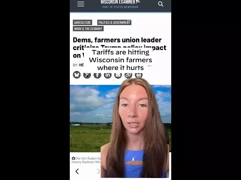 WATCH: Tariffs are hitting Wisconsin farmers where it hurts