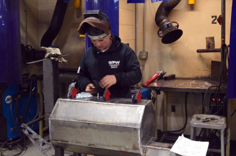training sites on campus help high school students prepare for skilled local jobs