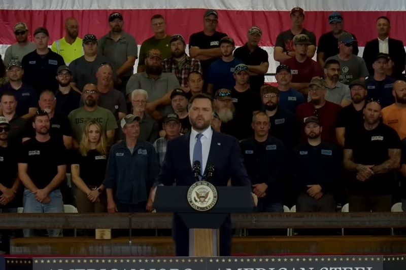 JD Vance delivers remarks in La Crosse, WI on Aug. 28, 2025