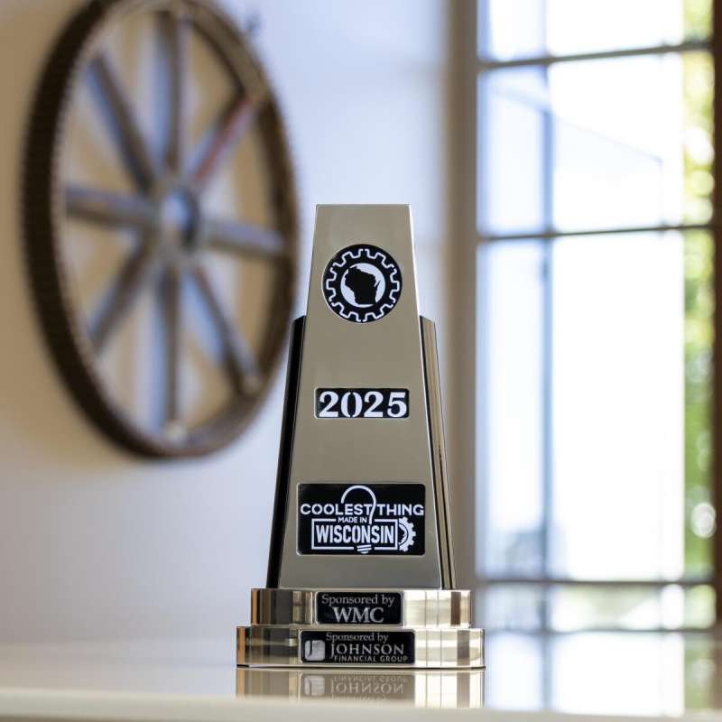 2025 Coolest Thing Made in Wisconsin trophy