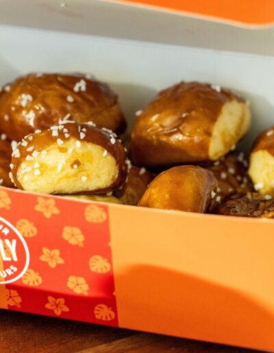 King’s Hawaiian pretzel bites at Fiserv Forum.