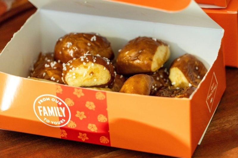 King’s Hawaiian pretzel bites at Fiserv Forum.